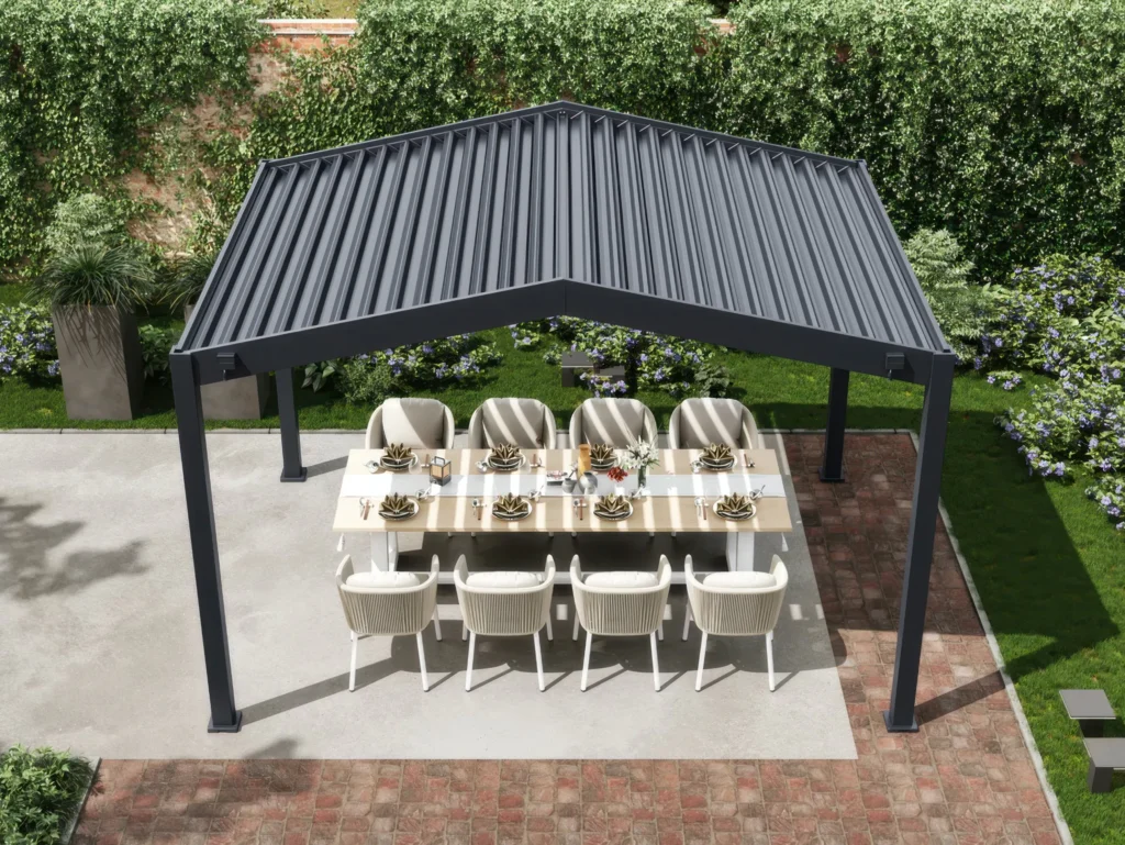 Anthracite Patio Pergola 4